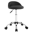 thumbnail image 1 of FDW Height Adjustable Rolling Swivel Stool Chair with Back Rest Salon Office Massage Spa Tattoo Stool(Black), 1 of 7