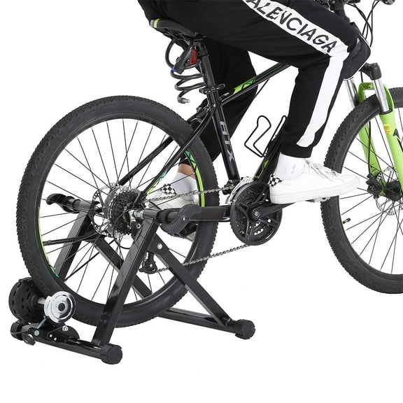 FDW Indoor Bike Trainer Portable Exercise Bicycle Magnetic Stand 5 Levels Resistance