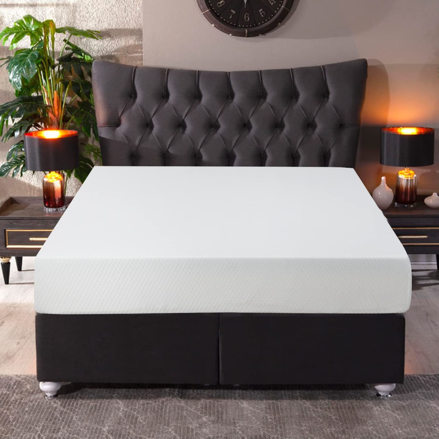FDW 12 inch Gel Memory Foam Mattress Medium Firm.Kids and Adults