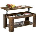 thumbnail image 1 of FDW Lift Top Coffee Table with Hidden Compartment and Storage Shelf Wooden Lift Tabletop(Brown), 1 of 7