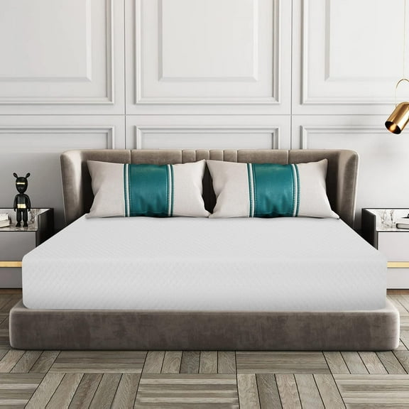 FDW Memory Foam Mattress in a Box Medium Firm Mattresses CertiPUR-US Certified Pressure Relieving (10 in, Queen)