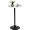 thumbnail image 1 of FDW Modern Bar Table Height Adjustable Kitchen Dining Table Round Pub Table,White, 1 of 8