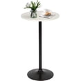 thumbnail image 1 of FDW Modern Bar Table Height Adjustable Kitchen Dining Table Round Pub Table,White, 1 of 7