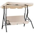 thumbnail image 1 of FDW New Canopy Porch Swing Glider Hammock Chair,Beige, 1 of 7