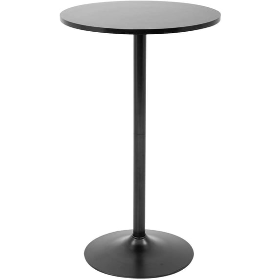 FDW Bistro Pub Table 40 Inch Height Cocktail Table Round Bistro Bar Table for Home and Kitchen Dining,Black