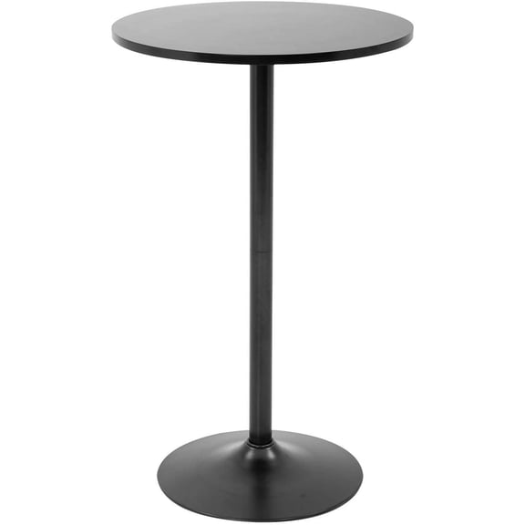 FDW Bistro Pub Table 40 Inch Height Cocktail Table Round Bistro Bar Table for Home and Kitchen Dining,Black