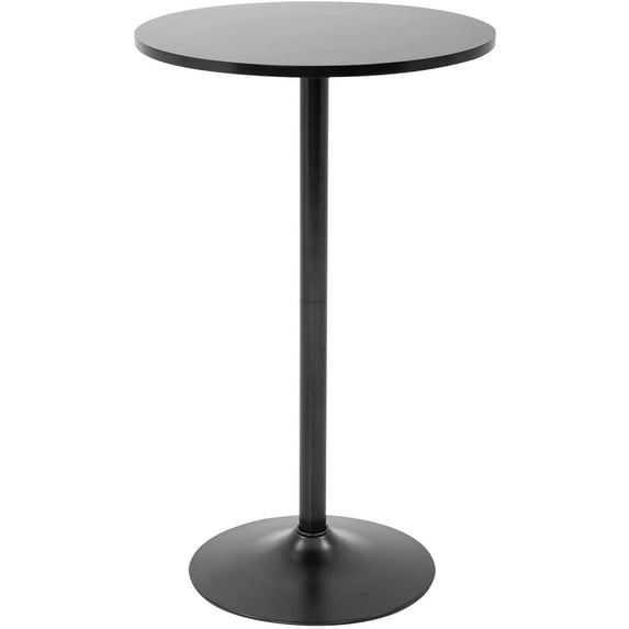 FDW Bistro Pub Table 40 Inch Height Cocktail Table Round Bistro Bar Table for Home and Kitchen Dining,Black