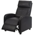 thumbnail image 1 of FDW Recliner Chair for Living Room Furniture Home Theater Seating Glider Chairs Modern Wingback Single Sofa PU Leather with Footrest (Black), 1 of 7