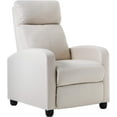 thumbnail image 1 of FDW Recliner Chair with Fabric Padded Seat Backrest,Beige, 1 of 7