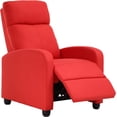 thumbnail image 1 of BestMassage Recliner Chair with Fabric Padded Seat Backrest，Orange, 1 of 7