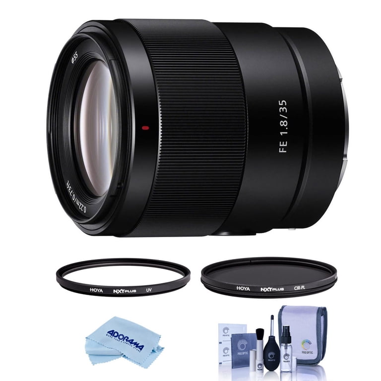 Sony FE 35mm f/1.8 Lens for Sony E, Bundle with Tiffen 55mm UV and