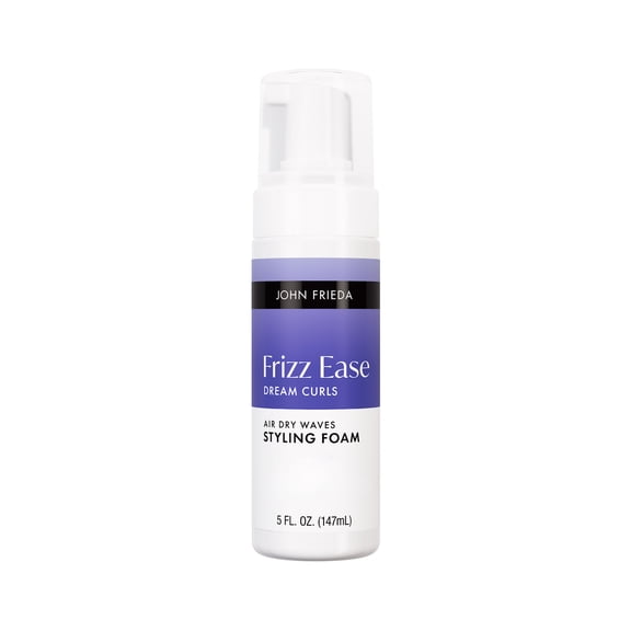 John Frieda Frizz Ease Air Dry Waves Styling Foam for Curly Hair, 5 fl oz