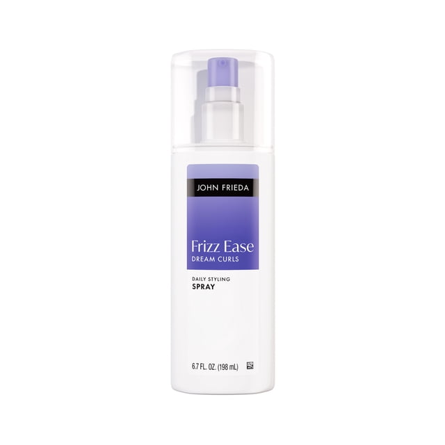 John Frieda Frizz Ease Dream Curls Daily Styling Spray, Anti-Frizz Curl Reactivating Spray, 6.7 fl oz