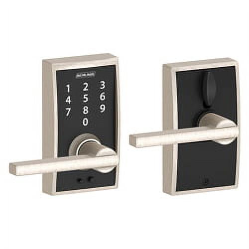 FE695CEN619LAT 16-086 10-027 Latitude / Century Touch Keyless Lever - Sain Nickel