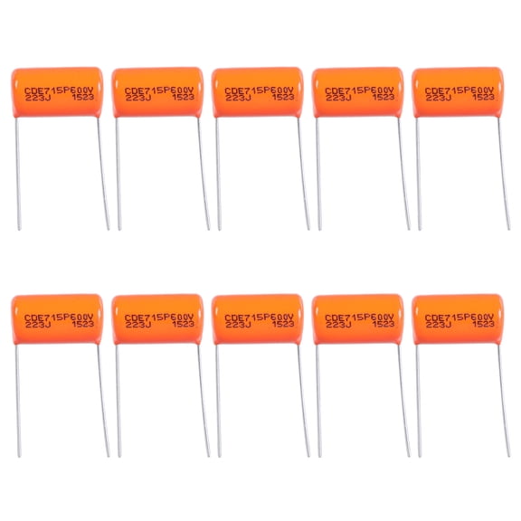 FEAMOS 10Pcs 600v 715P .022uf Drop Capacitors Tone Caps Guitar Tone Capacitor Light weight Electric Guitar Capacitor