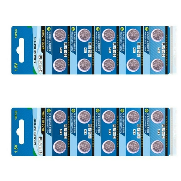 FEAMOS 20/10Pack Long Lasting LR44 AG13 Button Cell Batteries Alkaline Button Cell Batteries for Electronics Toy and Watch