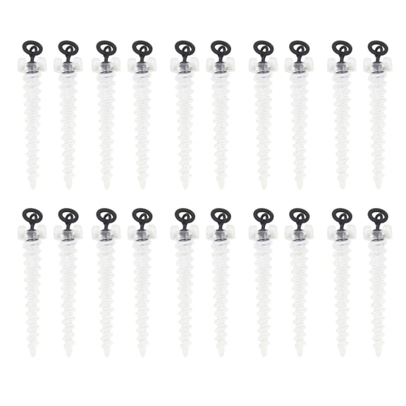 FEAMOS 20Pcs Floating Baits Boilie Screws With Rings Swivels Baits Screw Carp Boilie Baits Screw Carp Fishing Terminals Rigs Ta