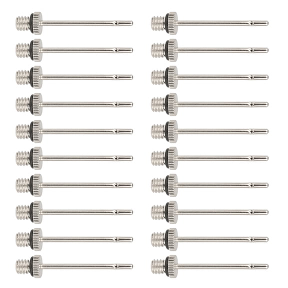 FEAMOS 20Pcs Inflatable Needle Replacement Stainless Inflation Needle for Basketball Soccer Volleyball Balls Air Pumps Needle