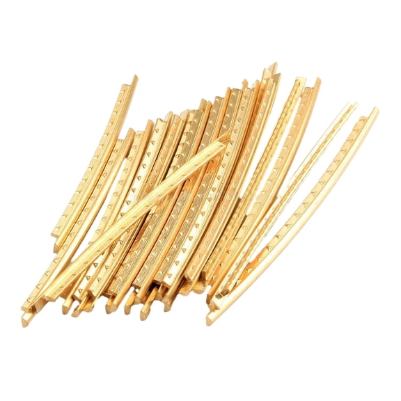 FEAMOS 20Pcs/set Guitar Fret Wire 2.2mm 2.0mm 19 Frets 22 Frets Brass Fretwire Sets for Guitar Bass Fingerboard Replacements