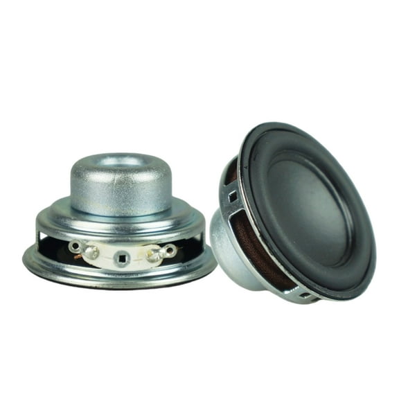 FEAMOS 2Pcs 45mm 4Ohm 8W Portable Speakers 1.7inch 16 Cores Small Full Ranges Rubber Side Inner Magnetic Speakers Replacement