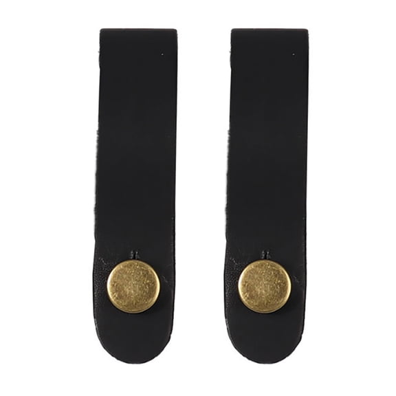 FEAMOS 2Pcs Leather Guitar Head Strap Hook Guitar Neck Strap Button Guitar Head Tie Strap for Acoustic Electric Guitar Ukuleles