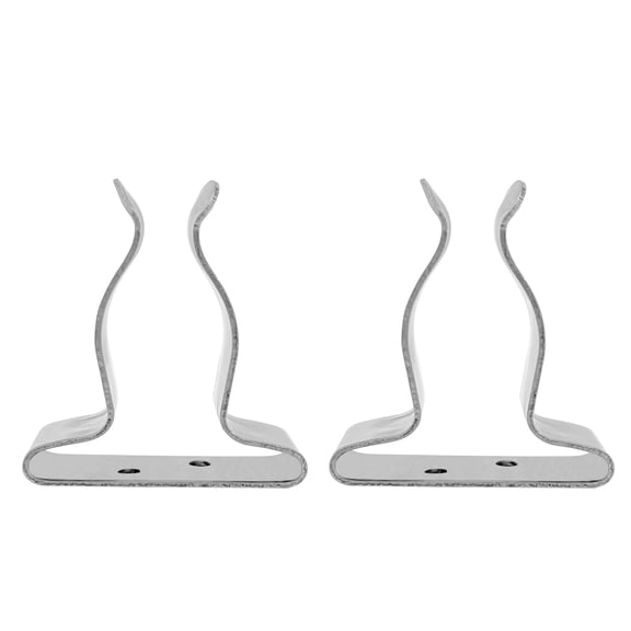 FEAMOS 2Pcs Stainsless Steels Boat Hook Holder Small Spring Clamps Boat Oars Holder Marine Spring Clip Tool Holder Easily Insta
