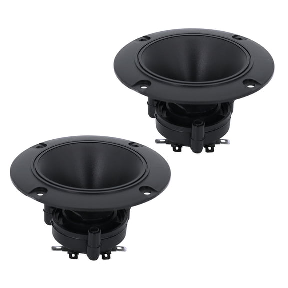FEAMOS 2Pcs Tweeters 98MM Speakers 150W 4-8ohm Trebles Ceramic Piezo Loudspeakers Round Horn