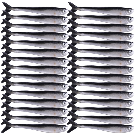 FEAMOS 30Pcs Soft Fishing Lures with Paddle Tail, Simulation Fishing Stuff Loach Baits Slow Floating Swimming Lures with Box