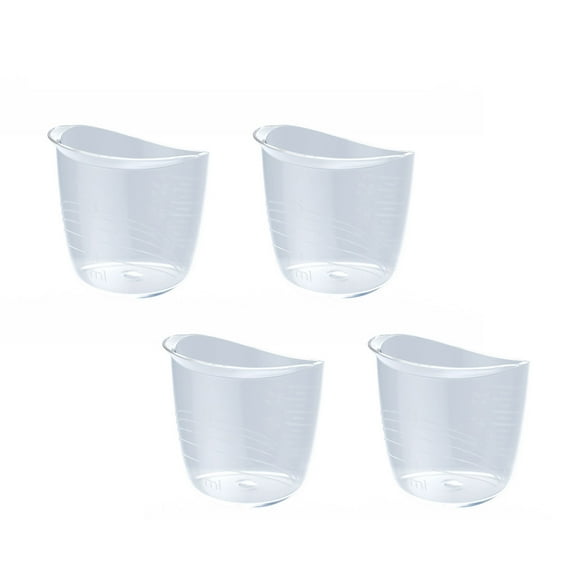 FEAMOS 4pcs Baby Feeding Cup Small Measuring Cup Anti Choking Water Bottle Gauges 35ml for Short Term Infant Breastfeeding