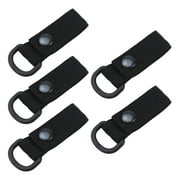 FEAMOS 5 Pcs D-Rings Clip Strap with Loop for Backpack, D-Rings Adaptor Carabiner Loop Strap Webbing Attachment Strap