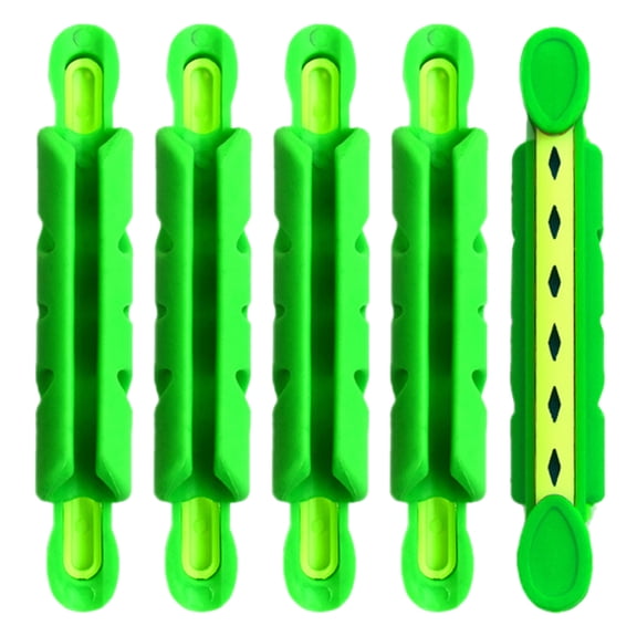 FEAMOS 5 Pcs Fishing Line Winding Board Portable Fishing Coiling Clips Plate Fishing Line Rod Spools Holder Management Tool