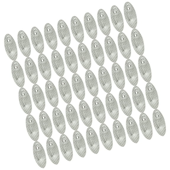 FEAMOS 50Pcs Fishing Spoons Rigs Spinner Baits Sequins Lures Slices Spoon Fishing Spinner Swimbaits Set for Freshwater Fishing