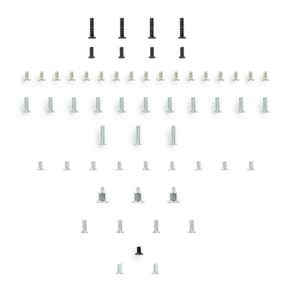 FEAMOS 58Pcs Full Set Screws for Lite Game Console Gaming Accessories Game Host Internal External Screw Set Replacement