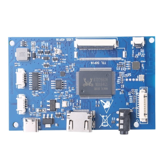 FEAMOS 7inch 8inch 40pin LVDS LCD Screen Driver Board Capacitive Touch LCD Screen Driver Controller Board