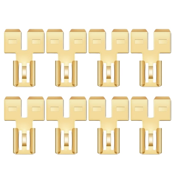 FEAMOS 8Pcs Quick Disconnect Electrical Wire Spades Terminals Adapter Wire Spades Connectors NonInsulated Spades Connectors