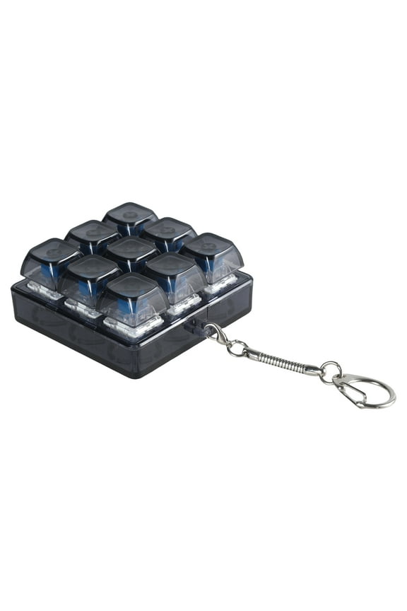 9Key XDA Translucent Keycap Tester Keyboards Switches Tester Keychains for Gamers and Programmers