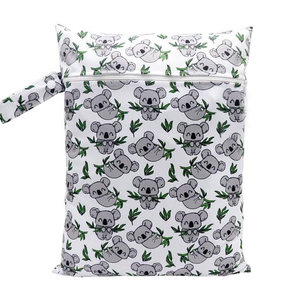 FEAMOS Baby Diaper Bag,Cartoon Print Baby Diaper Bag Waterproof Wet Dry Nappy Zipper Handbag Large Capacity for Stroller & Travel