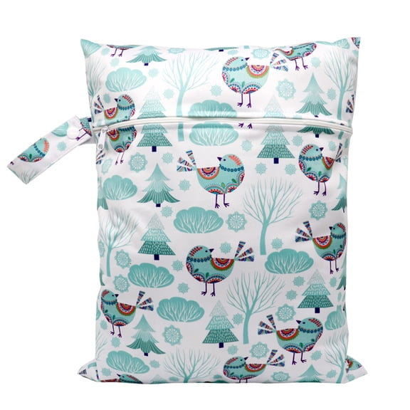 FEAMOS Baby Diaper Bag,Cartoon Print Baby Diaper Bag Waterproof Wet Dry Nappy Zipper Handbag Large Capacity for Stroller & Travel