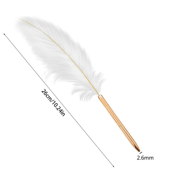 FEAMOS Ballpoint Pen,Retro White Ballpoint Pen Exquisite Siganture Pen Refillable Ballpoint Pen for Wedding Office Business