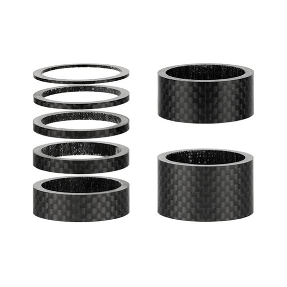 FEAMOS Bike Carbon Fibers Bike Headsets Spacers Front Fork Washer Bike Spacers, Bike Headsets Stem Washer for Mountain Bicycles