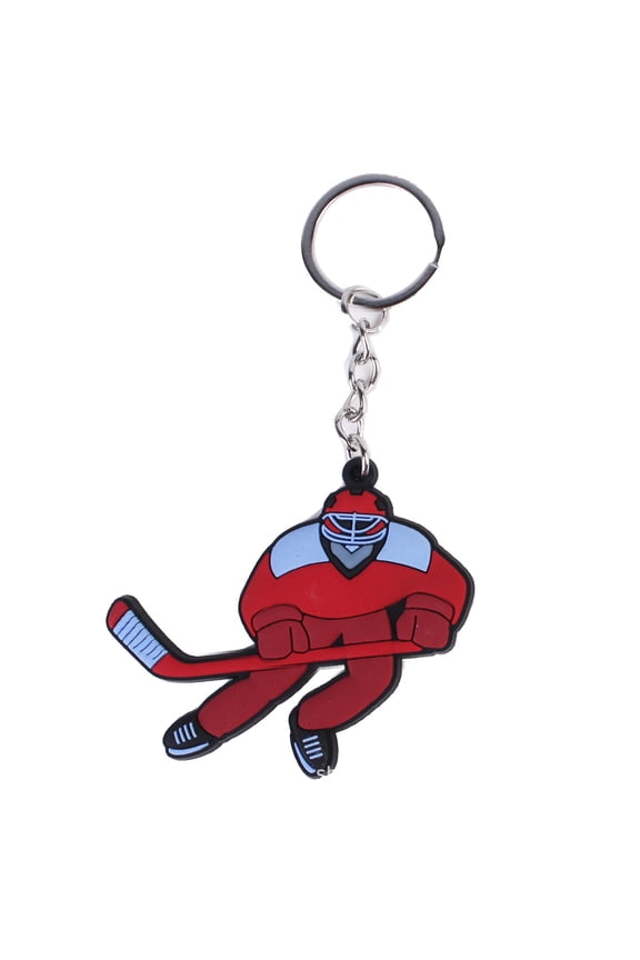 Cartoon Ice Hockey Keychain Ice And Snow Sports Pendant Car Keyring Decorations Jewelry Accessories For Women Men