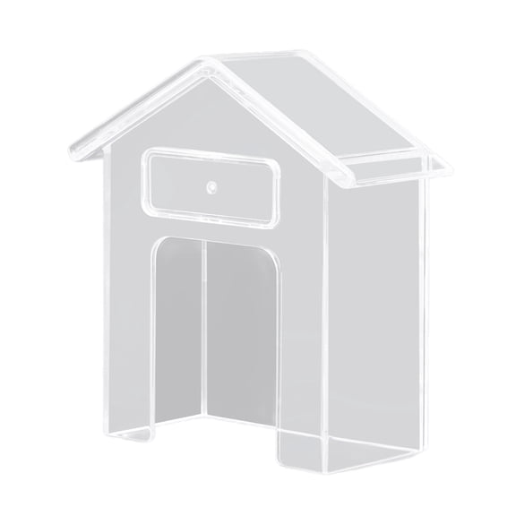 FEAMOS Clear House Shape Doorbell Rain Waterproof Rings Doorbell Protector Outdoor Wireless Doorbell Rain