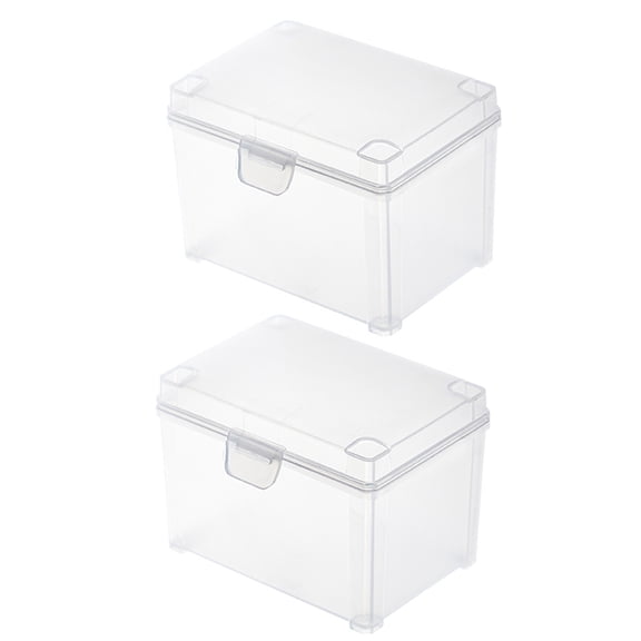 FEAMOS Clear Storage Container Box Game Playing Box for Collecting Beads, Jewelry, Business ,