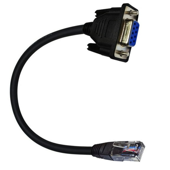 FEAMOS Consoles Cable 9pin Female SerialRS232Port to RJ45 Male Cat5 Ethernet Cable for Routers &Switching Configuration