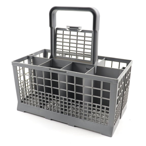 FEAMOS Dishwasher Cutlery Basket Basket (9.5" X 5.4"X 4.8") Basket With Handle Replacement Rack Holder
