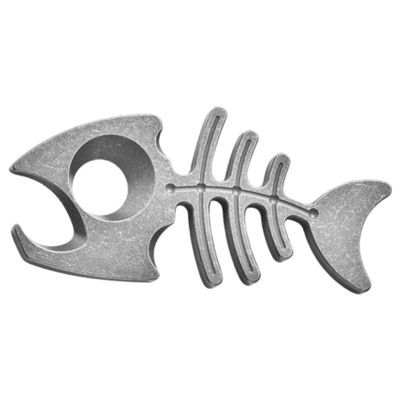 FEAMOS Fish Bone Shape Bottles Opener Alloys Multifunctional Keychains for Hiking Essential Outdoor Gears
