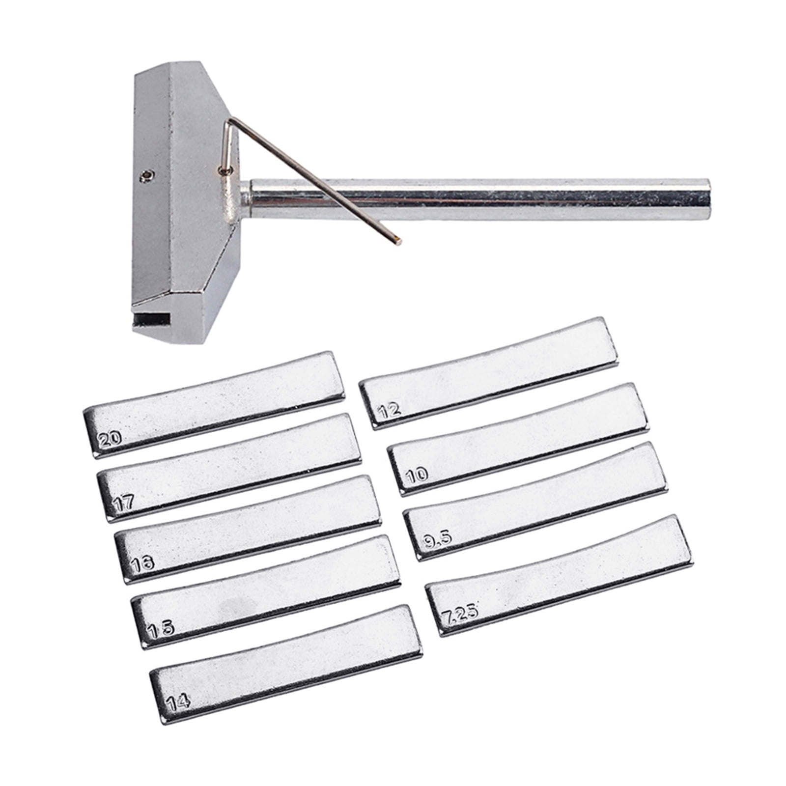 FEAMOS Guitar Bass Fingerboard Fret Press Caul & Brass Fret Inserts with Wrench Luthiers Tool Fingerboard Pressing Tool