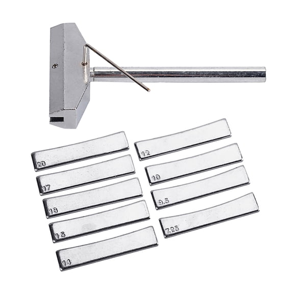 FEAMOS Guitar Bass Fingerboard Fret Press Caul & Brass Fret Inserts with Wrench Luthiers Tool Fingerboard Pressing Tool