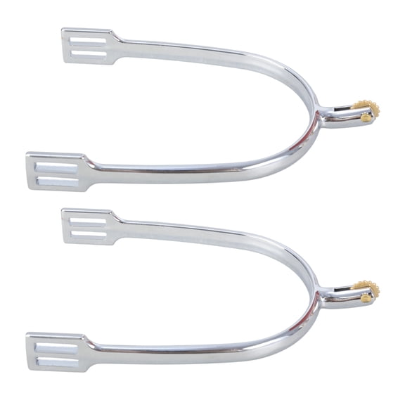 FEAMOS Horse Spur Replacement Zincs Alloys Western Boy Spur With Copper Gears Mens Roping Spur Competition Equipments