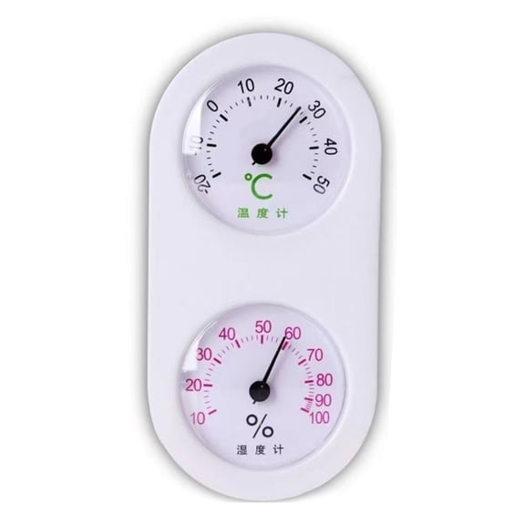 FEAMOS Indoor Hygrometer Analogs 2 in 1 Temperature Humidity Gauges for Home, BatteryNeeded